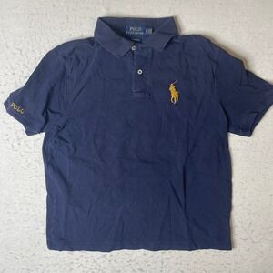 Polo Ralph Lauren Classic Fit Navy Blue‎ Pony Logo Polo Shirt Size S